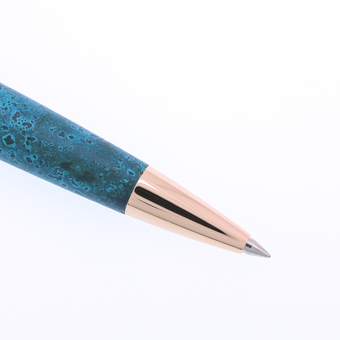 中古)ITO-YA 伊東屋 ボールペン ロメオ No.3 細軸 斑紋ガス青銅色