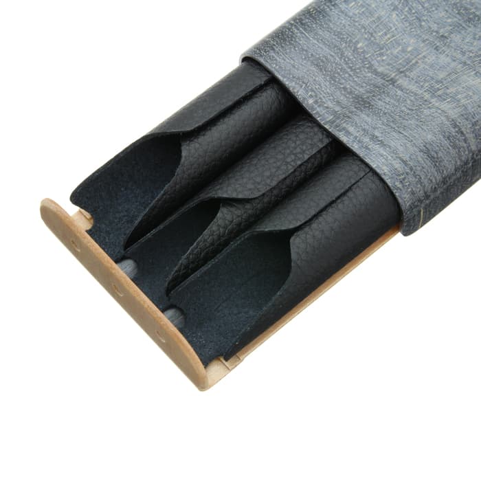 STORIO ペンケース AvanWood 万年筆ケース 2本差し ブラック 新品)STORIO ストーリオ ペンケース AvanWood 万年筆ケース 3本差し