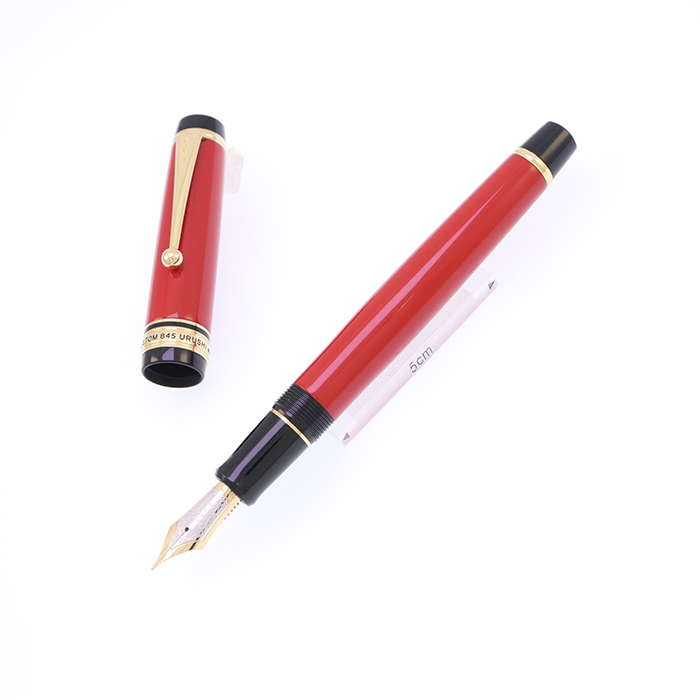 中古)PILOT パイロット 万年筆 カスタム845 漆 朱 中字（商品ID