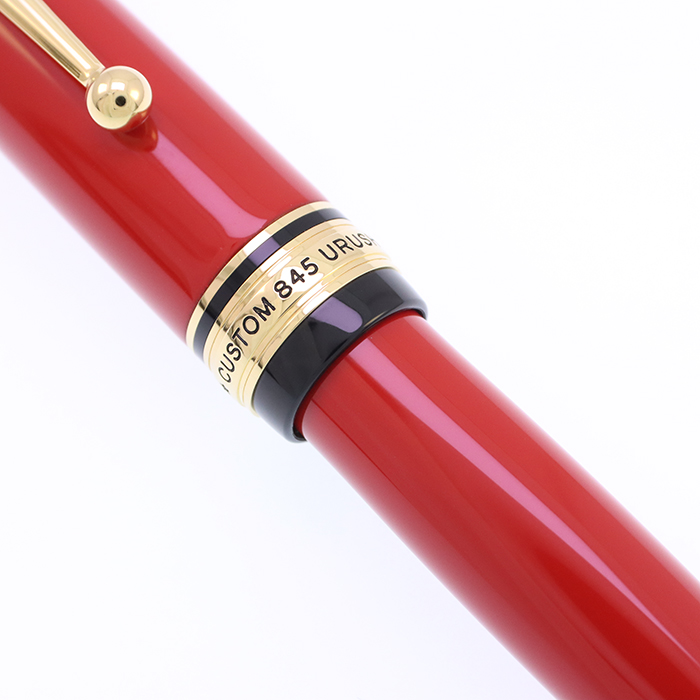 新品未使用 カスタム845 万年筆 朱赤 M中字 パイロット 委託販売）中古品）Pilot（パイロット） カスタム845 朱 ＜ペン先：M
