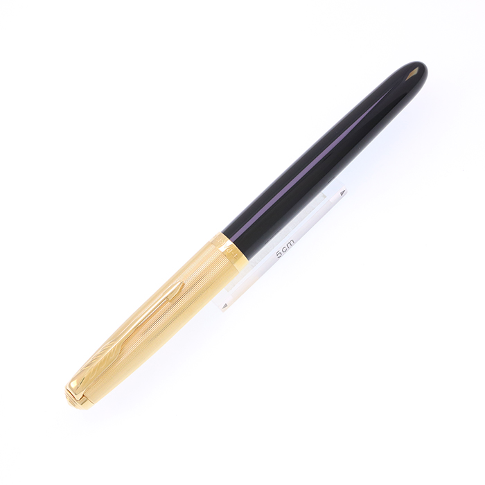 PARKER パーカー51 ビンテージ万年筆 ゴールド　ジャンク品 中古)PARKER パーカー 万年筆 パーカー51 プレミアム ブラックGT M