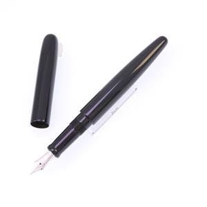 万年筆 シガー ロング 黒呂色 細字 (ロジウムペン先)