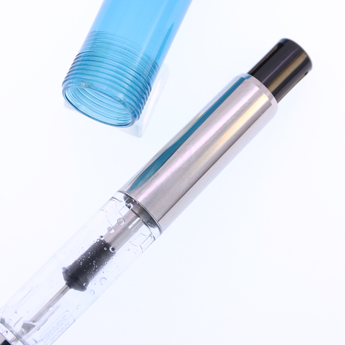 中古)PILOT パイロット 万年筆 カスタム74 透明ターコイズグリーン