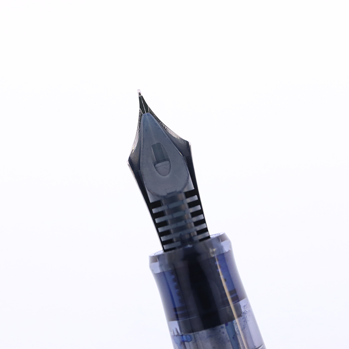 中古)PILOT パイロット 万年筆 カスタム74 透明ターコイズグリーン