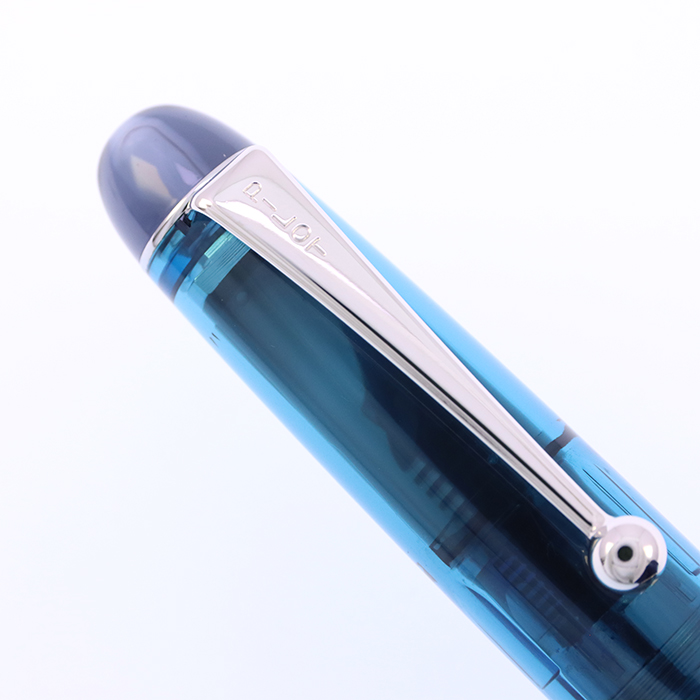 中古)PILOT パイロット 万年筆 カスタム74 透明ターコイズグリーン