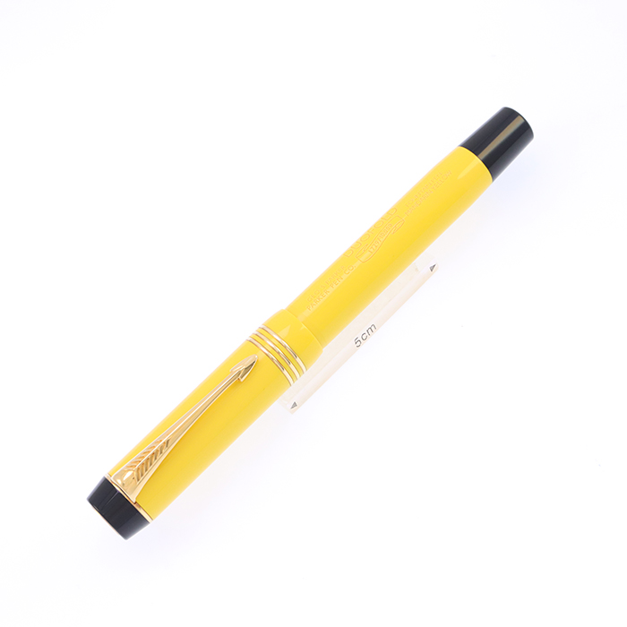 PARKER 万年筆 本体 チェック柄 ゴールドクリップ 純銀製 K14金 PARKER