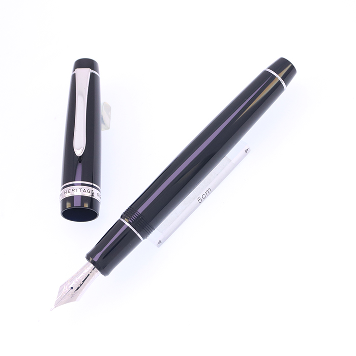 中古)PILOT パイロット 万年筆 カスタム ヘリテイジ912 ブラック