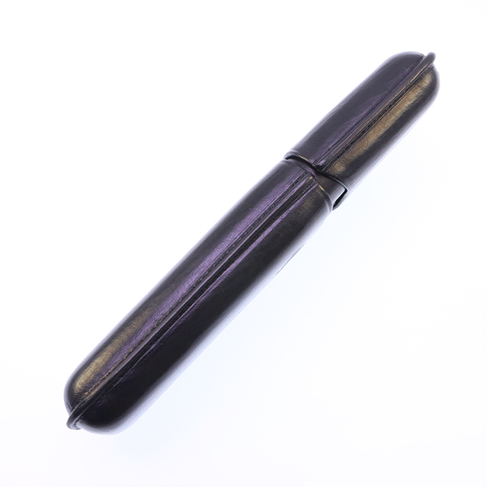 中古)AURORA アウロラ ペンケース トリノ105 ブラック 2本用（商品ID