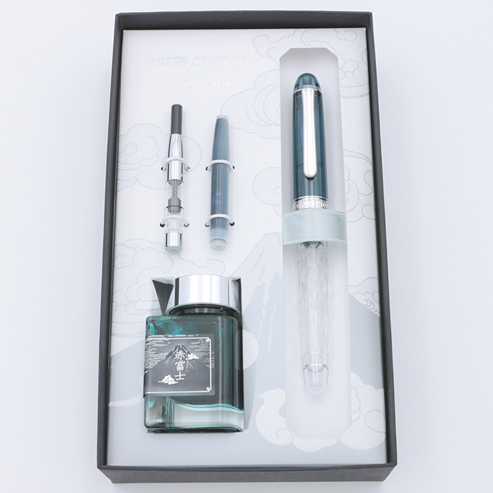 新品)PLATINUM プラチナ 万年筆 #3776 センチュリー 富士雲景 鱗雲