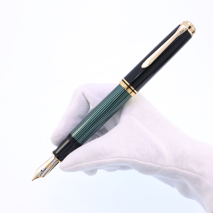 Pelikan ペリカン 万年筆 スーベレーン M1000 グリーンストライプ Pelikan（筆記具） ペリカン 万年筆 吸入式 スーベレーン M1000