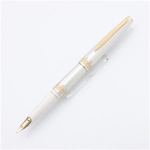 専用になりますPILOT パイロット　レディ 唐草模様 アイボリーカバー 18K 70s パイロット レディ 唐草模様 アイボリーカバー PILOT （細字
