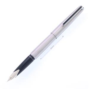 PILOT パイロット 万年筆 カスタム ホワイトストライプ 18K-WG/細字 [ネーム刻印] メイン