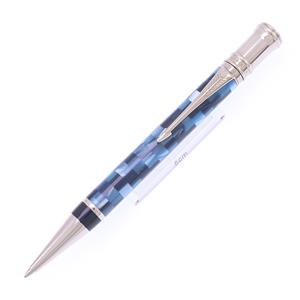 ボールペン デュオフォールド チェック ブルーPT