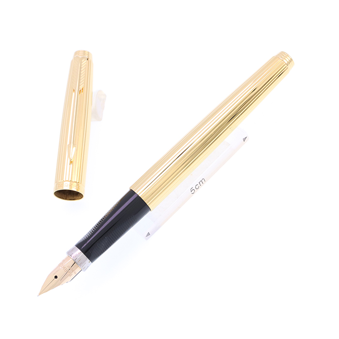 18Ｋ PARKER 万年筆 ゴールド装飾 値段相談可 パーカーPARKER ソネット ゴールド カスケード 万年筆 18K