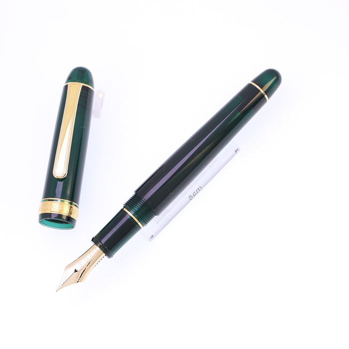 中古)PLATINUM プラチナ 万年筆 #3776 センチュリー ローレルグリーン