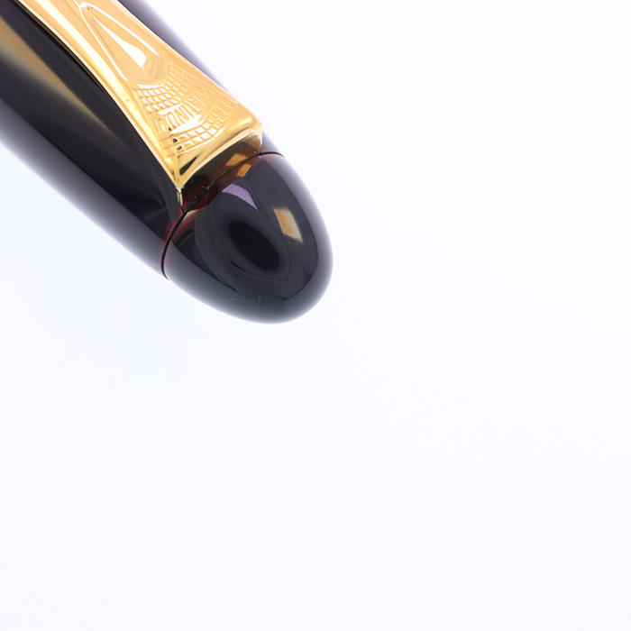 中古)PLATINUM プラチナ 万年筆 出雲 溜塗り 赤溜 細字（商品ID