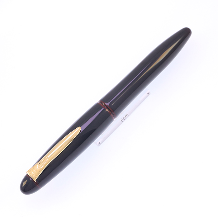 中古)PLATINUM プラチナ 万年筆 出雲 溜塗り 赤溜 細字（商品ID