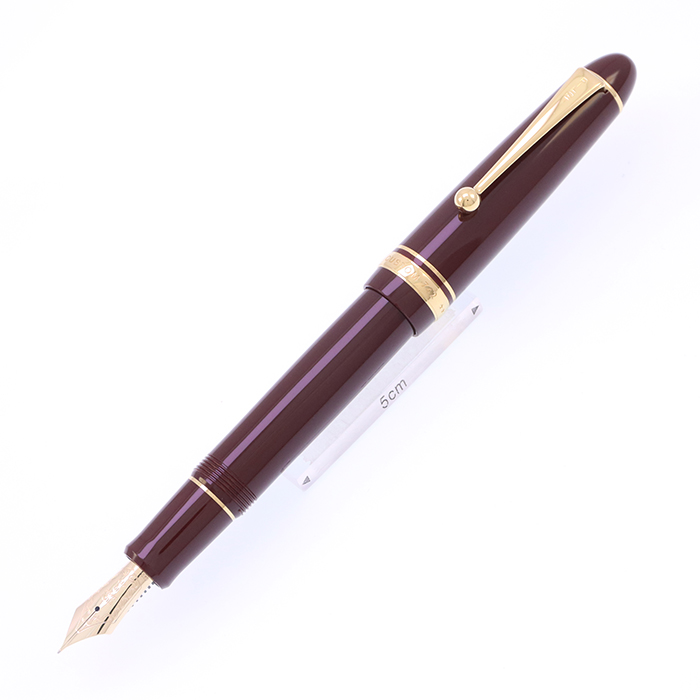 中古)PILOT パイロット 万年筆 カスタム742 ディープレッド 細字（商品