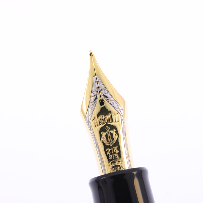 中古)SAILOR セーラー 万年筆 創業95周年記念 レアロ 長刀研ぎ 中字