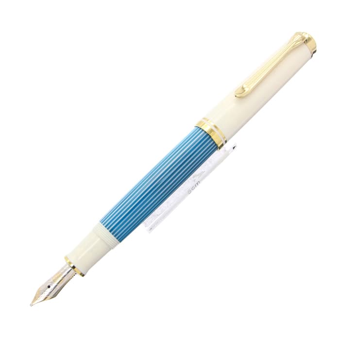 中古)Pelikan ペリカン 万年筆 スーベレーン M600 ターコイズホワイト