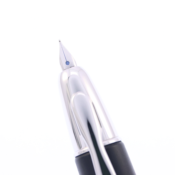 中古)PILOT パイロット 万年筆 キャップレス 木軸 ブラック 細字（商品