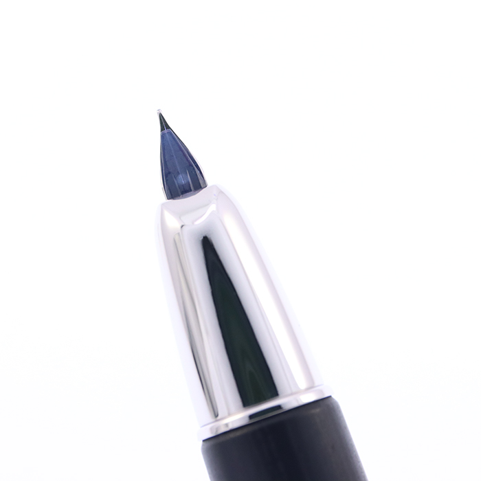 中古)PILOT パイロット 万年筆 キャップレス 木軸 ブラック 細字（商品