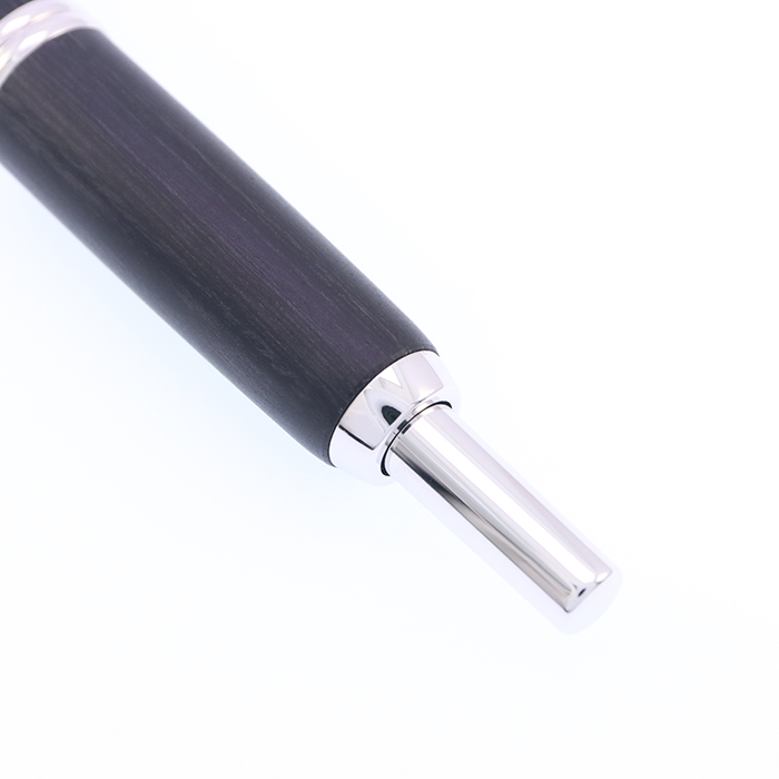 中古)PILOT パイロット 万年筆 キャップレス 木軸 ブラック 細字（商品