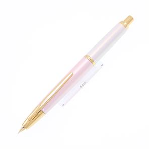 万年筆 八文字屋文具 70周年記念 キャップレス デシモ 「紅花と本」 紅花 Pink 細字