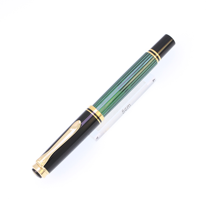 中古)Pelikan ペリカン 万年筆 スーベレーン M300 グリーンストライプ