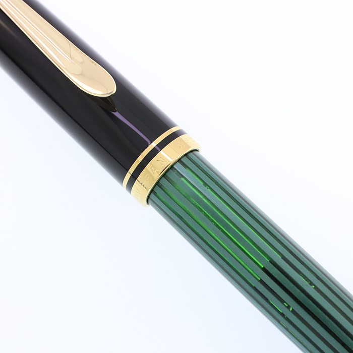 中古)Pelikan ペリカン 万年筆 スーベレーン M300 グリーンストライプ