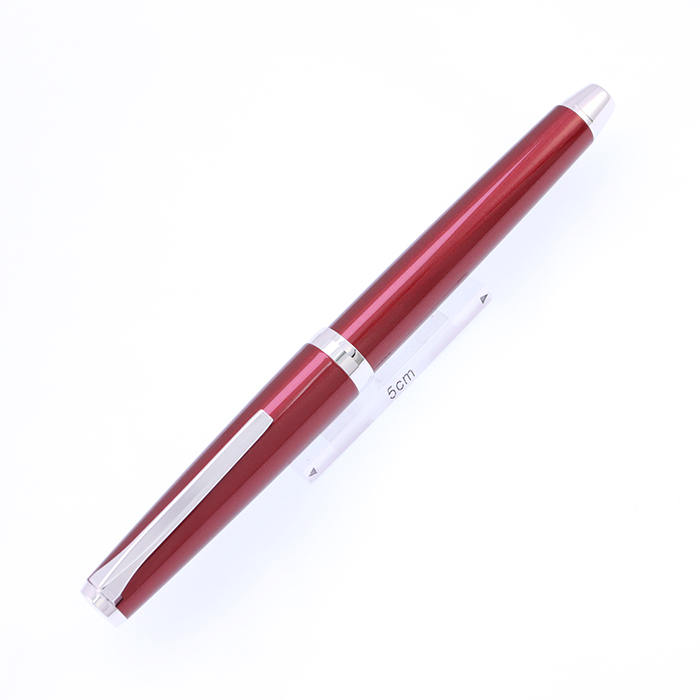 パイロット万年筆 エラボー レッド 極細字軟金属軸