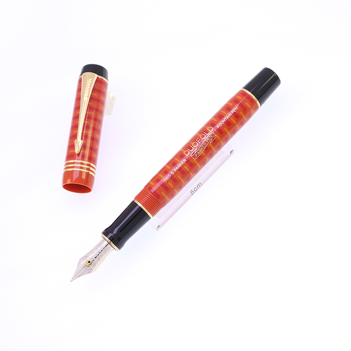 未使用品！ ☆PARKER☆ デュオフォールド 万年筆 マーブルブルー Parker - 未使用品！ ☆PARKER☆ デュオフォールド 万年筆