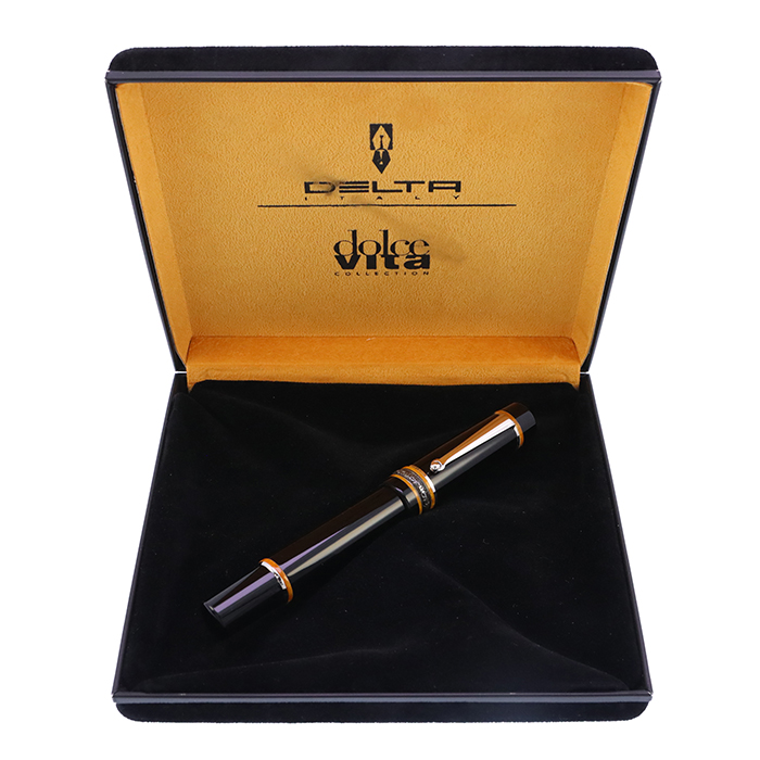 中古)DELTA デルタ 万年筆 ドルチェビータ ミディアム ソワレ 18K/M