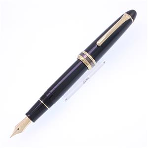 万年筆 長刀研ぎ ゴールドトリム 中細字