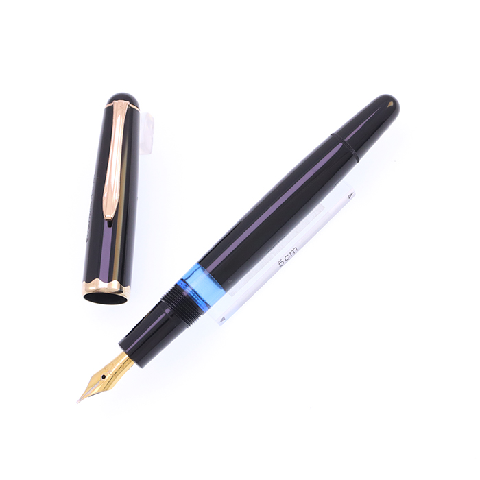中古)MONTBLANC モンブラン 万年筆 モンテローザ O42 ブラック ST/EF