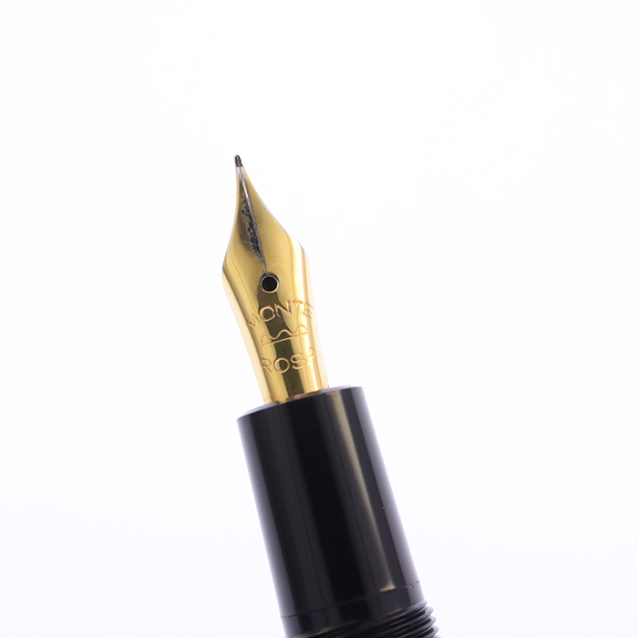 中古)MONTBLANC モンブラン 万年筆 モンテローザ O42 ブラック ST/EF