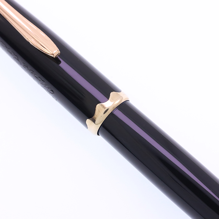中古)MONTBLANC モンブラン 万年筆 モンテローザ O42 ブラック ST/EF