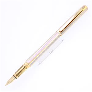 万年筆 ヘクサゴナルコレクション ビコロ 18金張 M
