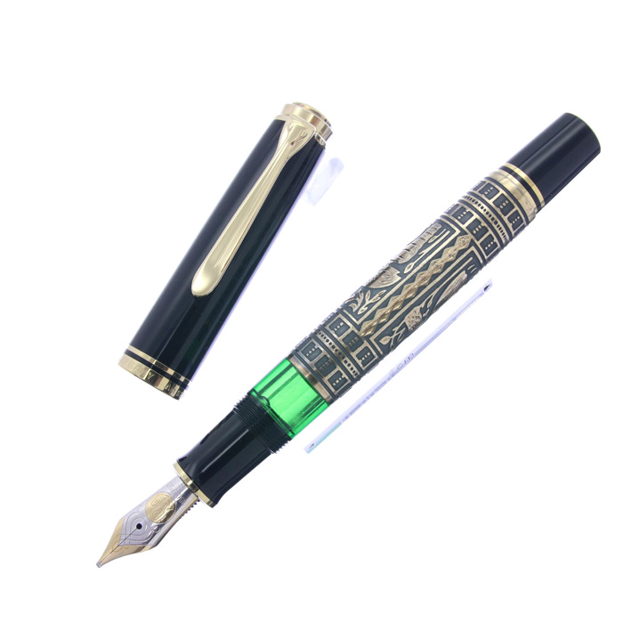 美品 ペリカン 万年筆 リミテッド エボリューション・オブ・スクリプト M