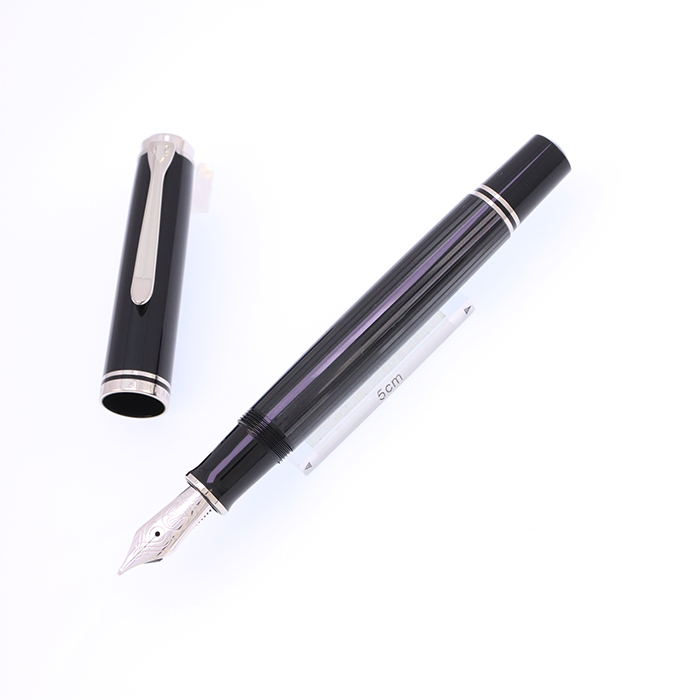 中古)Pelikan ペリカン 万年筆 スーベレーン M805 ブラックストライプ