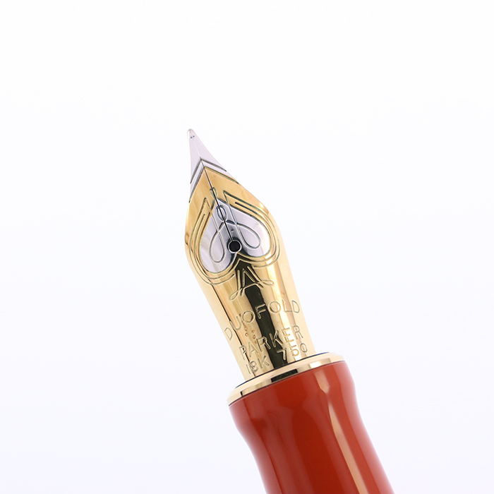 中古)PARKER パーカー 万年筆 デュオフォールド ビッグレッドGT