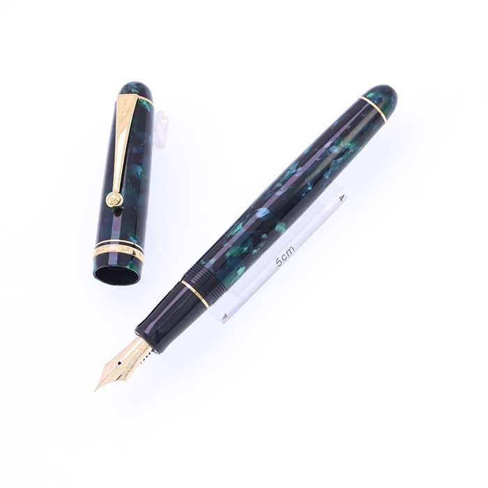 希少 NAMIKI レガンスナミキ グリーン Bニブ 押し付ける 