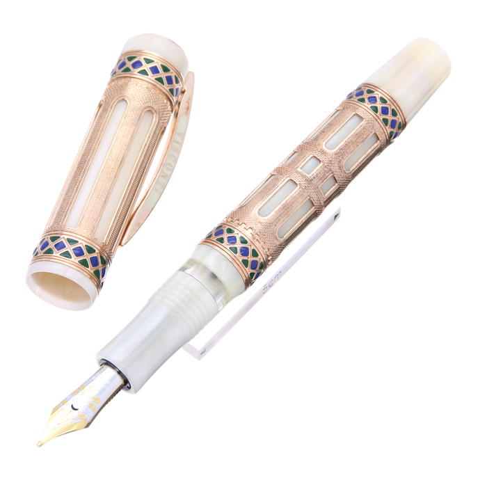 【美品】 ビスコンティ VISCONTI 万年筆 バニラ ホワイトマーブル 詳細ページ | 万年筆 ボールペンなど高級筆記具の販売・買取