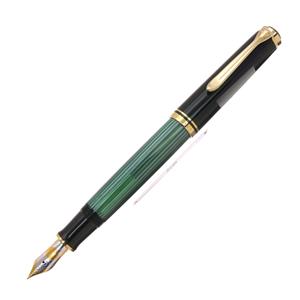Pelikan ペリカン 万年筆 スーベレーン M800 緑縞 F [ネーム刻印] メイン