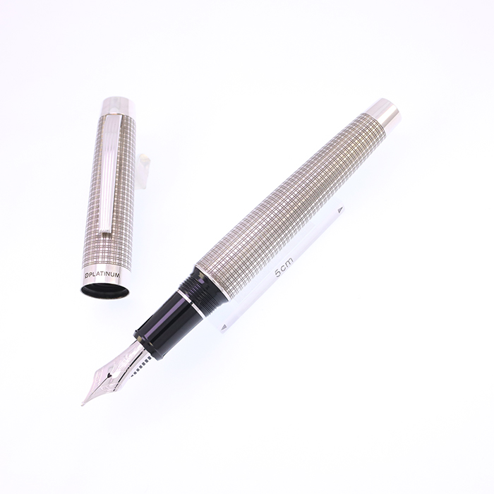 【中古美品】センチュリー 「ザ・プライム」シルバー仕様 SF 中古)PLATINUM プラチナ 万年筆 創業100周年記念 センチュリー ザ