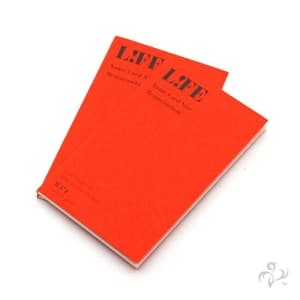 LIFE ライフ 名刺型メモランダム 2冊入り 朱 M374 メイン