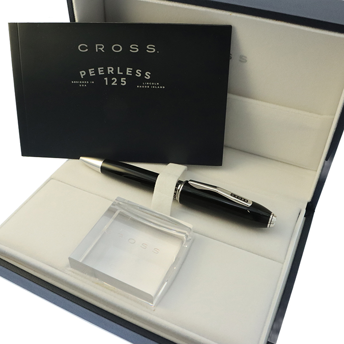 中古)CROSS クロス ボールペン ピアレス125 ブラックラッカー（商品ID