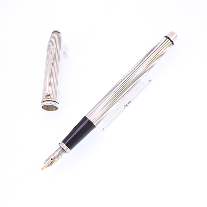 中古)CROSS クロス 万年筆 タウンゼント スターリングシルバー B（商品