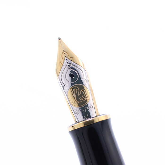 最終値下げ‼️美品‼️Pelikan 万年筆 黒／金加飾あり 中古)Pelikan ペリカン 万年筆 リミテッドエディション M800 蒔絵 加賀