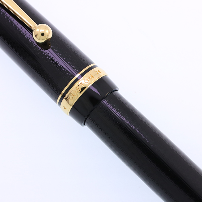 中古)PILOT パイロット 万年筆 2016年限定 カスタム74 ブラック 細字